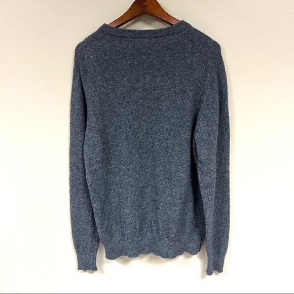 Daniel Hechter grey lambs wool blend sweater. Sz L - Picture 4 of 5